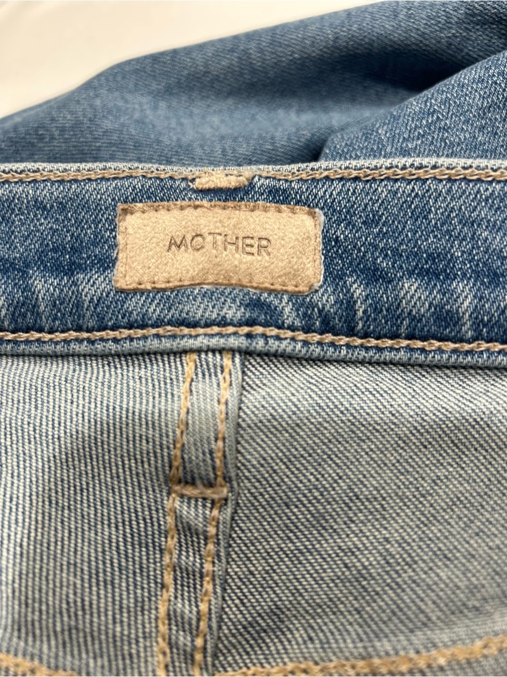 MOTHER The Tripper Ankle Fray Jeans Riding The Cliffside Button Fly Stretch 27 - Picture 3 of 13